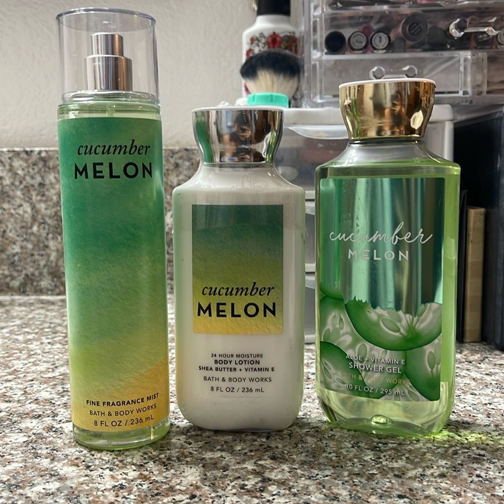 Bath & Body Works Cucumber Melon. All brand new. NEVER used. All standard size.